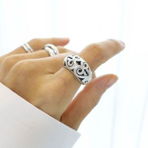 [브리치]  / 엔틱 볼륨 은반지