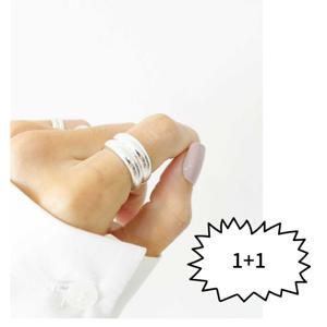 [브리치]  / /순은 99.9% 실버 민자 은반지 1+1