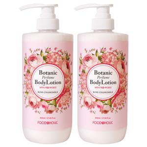 1+1  보타닉 퍼퓸 바디로션 로즈 캐모마일 800ml/향이좋은 대용량 바디밀크