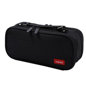 좋은 품질 검정 대용량 투지퍼 손잡이필통 고급파우치