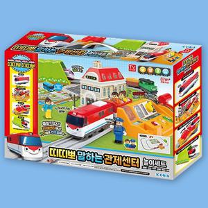 띠띠뽀 말하는 관제센터 놀이세트 전동기차 기차 놀이 장난감