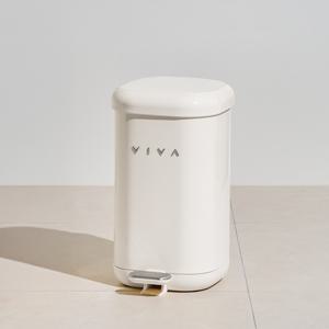 비바 더스텝 무소음 페달 휴지통 10L 종량제 냄새차단 기저귀 인테리어