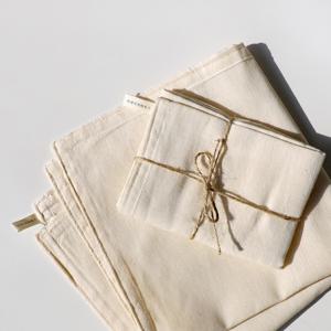 룬 2겹 국산 강화 소창 순면 100% 행주 키친크로스 2size 택1 테이블매트 주방수건