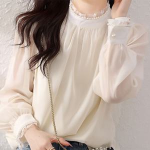 진주엣지라인 링클 블라우스 53E7B4