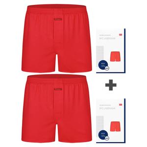 남자 순면 60수 트렁크 사각 팬티 2매 빨간 적색 속옷 복기원 선물