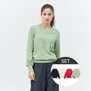 [하프클럽] 면100컬러니트4종세트