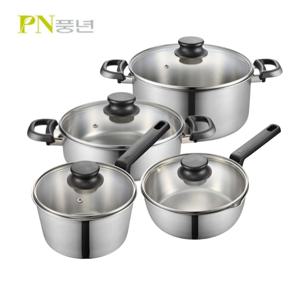 국산 포스코 정품 304 통3중 인덕션 스텐냄비 풍년 위더스 뉴트로IH 인덕션양수냄비 인덕션냄비