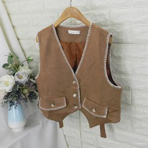 crc_스티치라인조끼VOT가을조끼,면조끼,가죽조끼,스웨이드조끼,미니베스트