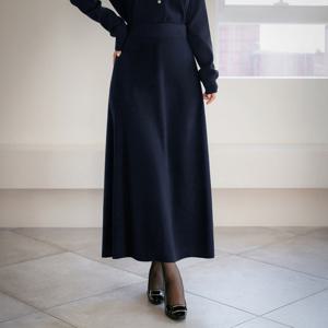 (~XXL까지) 이노샤 밴딩 니트 롱 스커트 겨울 하체커버 데일리 일상 캐쥬얼 출근룩 베이직 빅사이즈