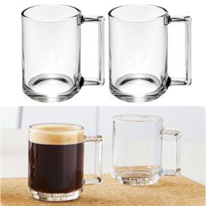내열강화유리 투명머그컵 세트 2p