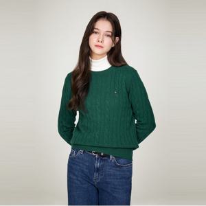 크루넥 울 케이블 스웨터 (T22E7KTO070WT2L6K)