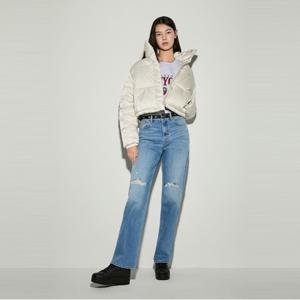 크롭 사틴 푸퍼 재킷 (T32E6WJC11TWT1ACG)