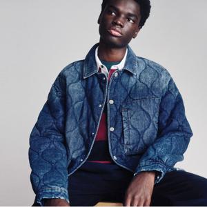 유틸리티 퀼팅 데님 재킷 (T32E7NJC46TMT11BK)