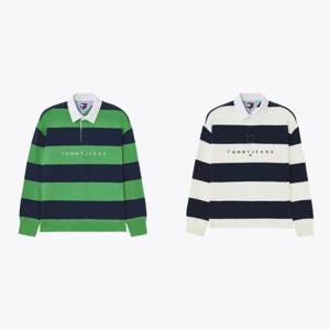 리니어 스트라이프 럭비 티셔츠 2종 택1 (T32F1TTO05TMT1)