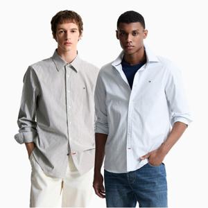 [Slim fit] 스트레치 포플린 스트라이프 셔츠 2종 택1 (T12F0WSH050MT2)