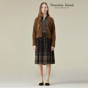 [정상가-239000원][Thursday Island] 볼륨슬리브 케이블 가디건(T236MCD140W)