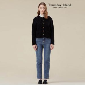 [정상가-259000원][Thursday Island] 아가일 포켓 라운드 가디건(T238MCD234W)