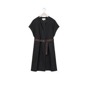 [CJ단독][최초가 109,000원]에르빈 자카드 케이프 V넥 롱 자켓