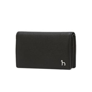 헤지스 액세서리 남성 [[25SS]] WUHO5E310BK [스테디셀러] 블랙 단색 소가죽 명함지갑