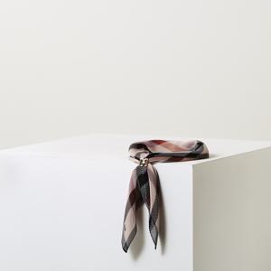 액세서리 [[26SS]] DCSC6E310W2 스카프] 체크 플리츠 스카프&링 세트