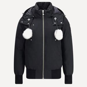 여성 오리지널 데비 셔링 트림 봄버 자켓 블랙 내츄럴 M35LB002S 1001