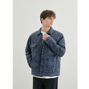 게스진 남성 페이즐리 패딩 자켓 MP4W4861