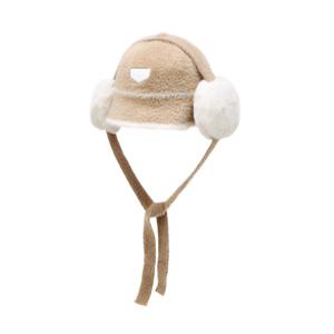 헤지스골프 카멜 여성 겨울 이어머프 버킷햇HWHE5F704CM