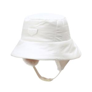 헤지스골프 아이보리 남여공용 패딩 귀달이 버킷 햇HUHE5F704IV