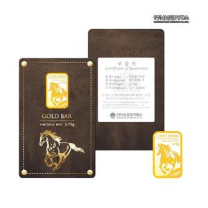 [삼성금거래소]24K 포나인 붉은 말 골드바 3.75g