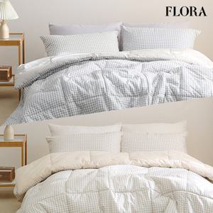 인디체크 순면 100% 사계절 차렵이불 단품 및 세트 SS/Q/K/EK 3colors