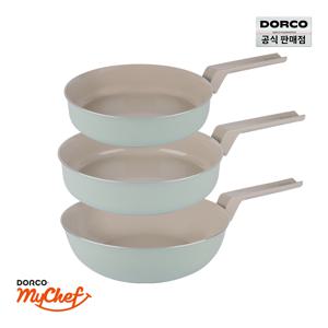 마린 민트 IH 인덕션 세라믹 프라이팬 3종세트[팬24+팬26+궁중26]