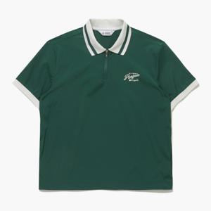 여성 홑겹 우븐 반팔티셔츠 딥그린(MQ122PTS31)