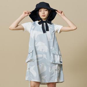 우먼 애니멀 프린트 아웃포켓 경량 원피스 BE42OP11W