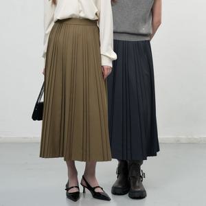 맥시 플리츠 스커트 [3COL] / WBE3L13502