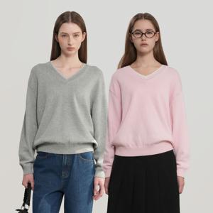 코튼 레이어드 브이넥 풀오버 3COL /GF1LKP506