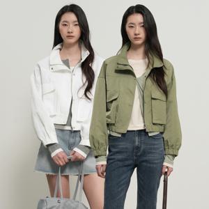 빅포켓 세미 크롭 자켓 [3COL] / GF1LJP509