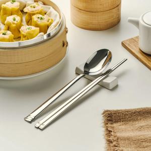 브리앙 고급 수저세트 숟가락 젓가락 한식 커트러리 2인조 4P