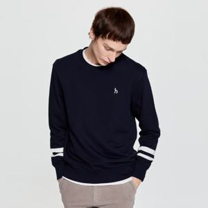 헤지스 [25FW] 남성 소매블럭 캐주얼 맨투맨티셔츠 HZTS5D344N2