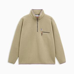 푸마 남녀공용 플리스 하프집업 티 U Fleece Half-zip Tee 529491-02