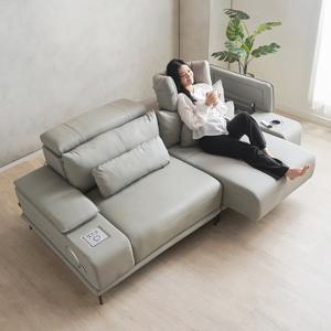 알토 모션소파 리클라이너 3인용 전동슬라이딩 확장형 소파전체 천연면피소가죽 고급형