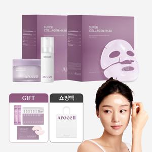 [콜라겐 풀 세트/쇼핑백] 슈퍼 콜라겐 마스크 24매+부스터 세럼+부스터 크림+[콜라겐 사셰 SET]