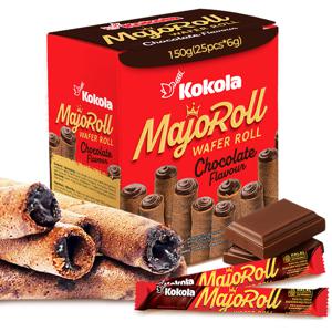 마조롤 초콜릿향 와퍼롤 1박스(25봉) 쿠키 간식 과자