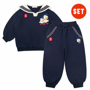 [키즈]빈즈 브로스 세일러 카라 맨투맨 셋업_BP61MC328SET