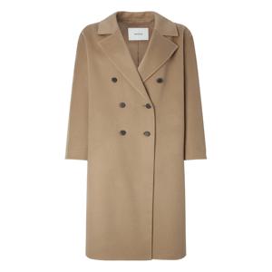 헤지스 여성 HSCO5DC02I2 [시즌오프]캐시미어 블렌디드 핸드메이드 더블 롱코트 베이지