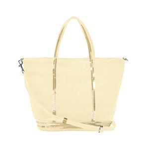 0PVE31 V40435 222 카바스 스팽글 리넨 지퍼 토트백 스몰 S