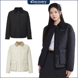 디스커버리 25FW가격인하 여성 세미오버핏 퀼팅 사파리 워크 자켓 DWPD36056