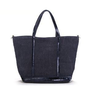 0PVE31 V40435 893 카바스 스팽글 리넨 지퍼 토트백 스몰 S