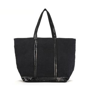 0PVE31 V40315 999 카바스 스팽글 리넨 토트백 라지 L