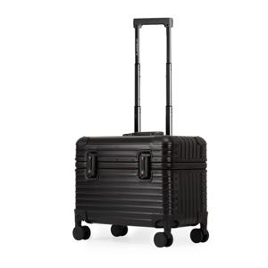 [무케] _라운지 20인치 블랙 프리미엄 기내용 풀알루미늄 탑오픈 저소음 TSA