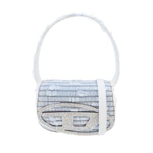 1DR 크리스탈 로고 데님 숄더백 X08396 P5471 H0918